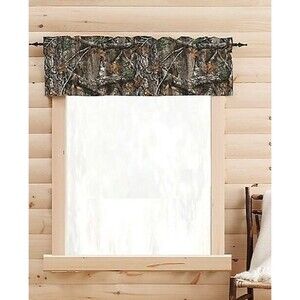 Camo Realtree Edge Tapestry Valance Curtain Cabin Country Hunting Camp Lodge
